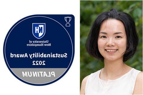 Weiwei Mo headshot with platinum award icon